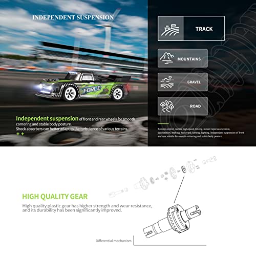 WLtoys 284131 RC Drift Car - 1/28 Remote Control Truck, 2.4GHz Race Car, 30km/h High Speed, RTR With Metal Chassis, Teen Gift - Image 4