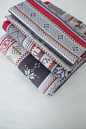 Parure complète de lit en flanelle 100% coton 150x200 cm Dessins de Norvège - 4