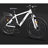 Cross Bike, Mountain Bike, 27 Speed Gear, 700C, Equivalent to 24/26 Inches, Lightweight, Aluminum Alloy Frame, Includes Air Pump, Front and Rear Mud Flap, Wire Lock, Light, Reflective, Mountain Bike