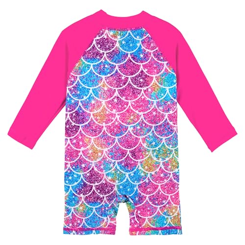 Image of XFGIRLS Baby /Toddler Girls Swimsuit Long Sleeve One-Piece Bathing Suit Rash Guard