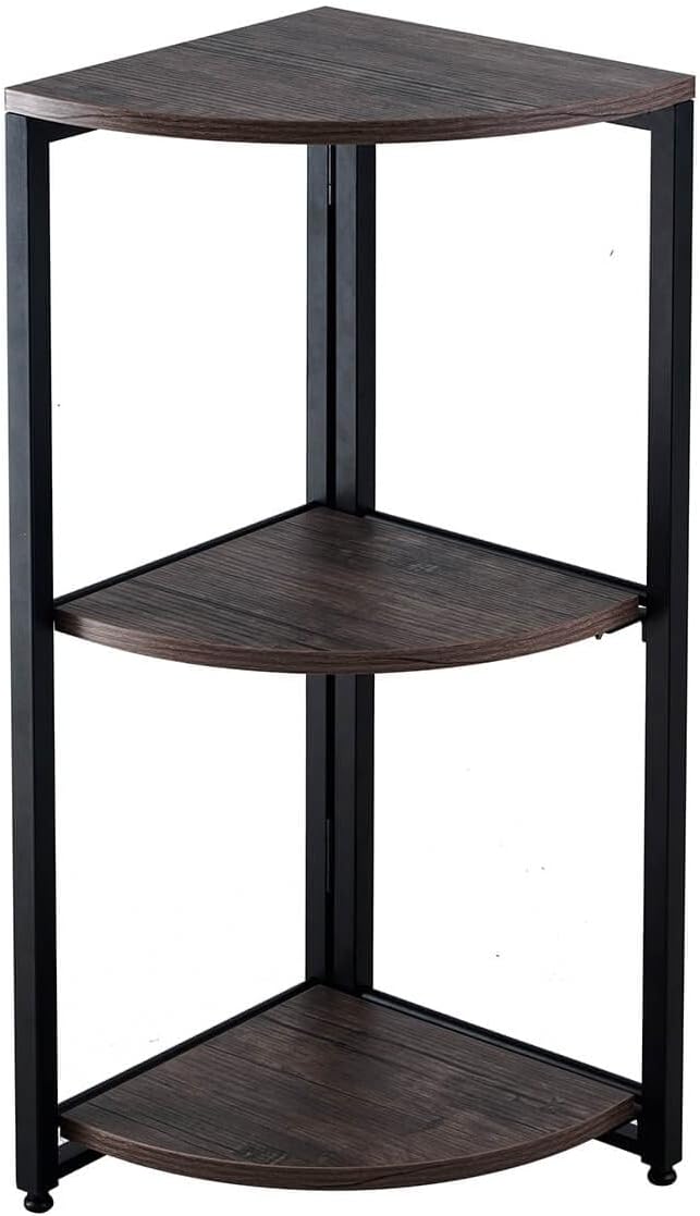 Buy XRESLUCO Corner Shelf, 3Tier Corner Bookshelf, 12 x 12 x 28.5