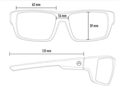 Miniatura 7 de Magpul Apex - Gafas de sol tácticas balísticas deportivas para hombre, rectangulares