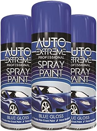 Classic Signature 1 x Auto Extreme Black Gloss Spray Paint 400ml, Professional Quality, Perfect Finish for Cars, Bikes ,Vans, Metal, Wood