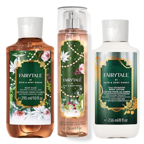 Bath & Body Works - Fairytale - 3 pc Bundle - Trio - Shower Gel Fine Fragrance Mist and Body Lotion