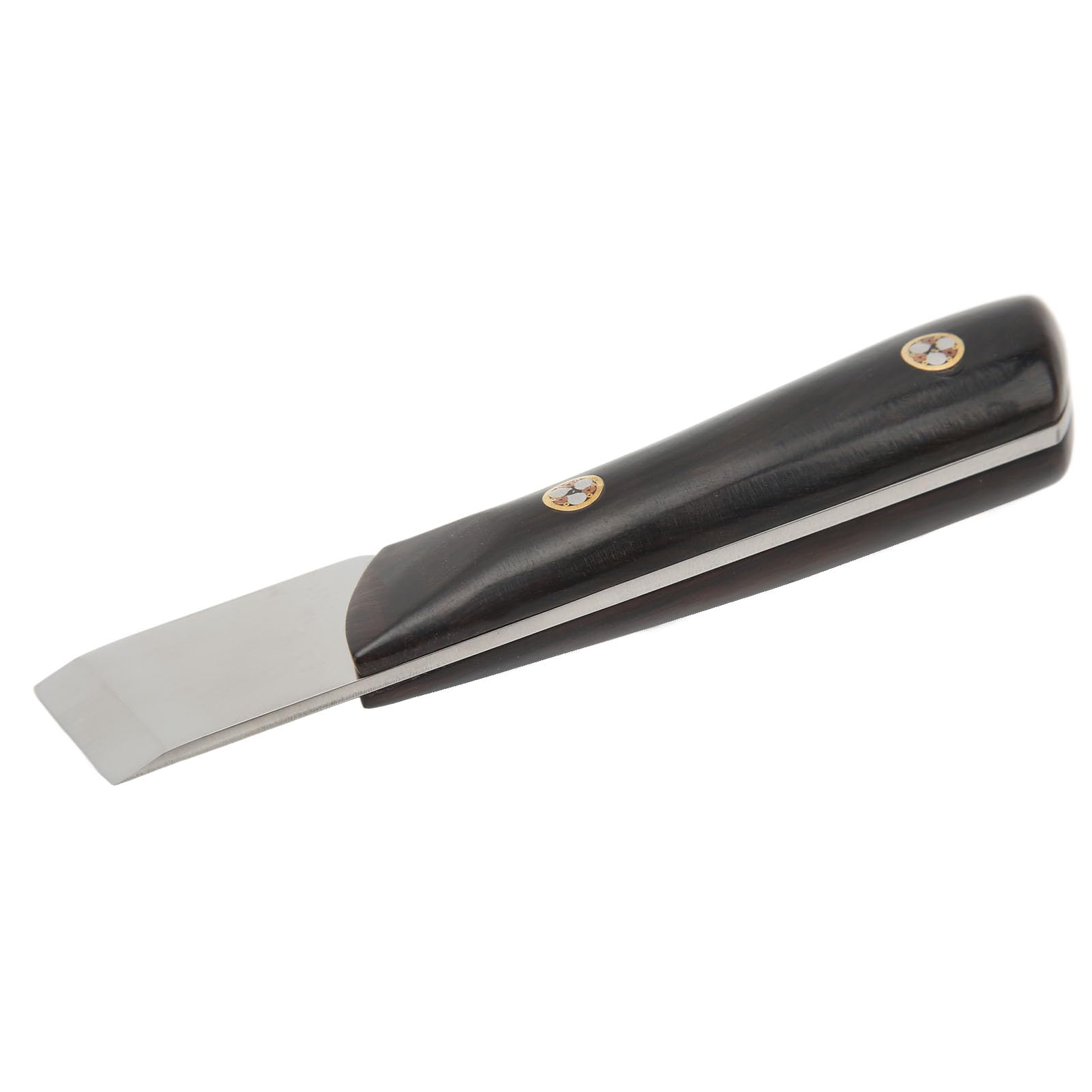 Syrisora Cuchillo para Cortar Cuero con de Acero M390 y Sándalo para un