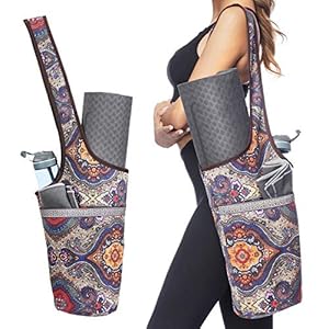Ewedoos Yoga Mat Bag Yoga Bags with Large Size Poc...