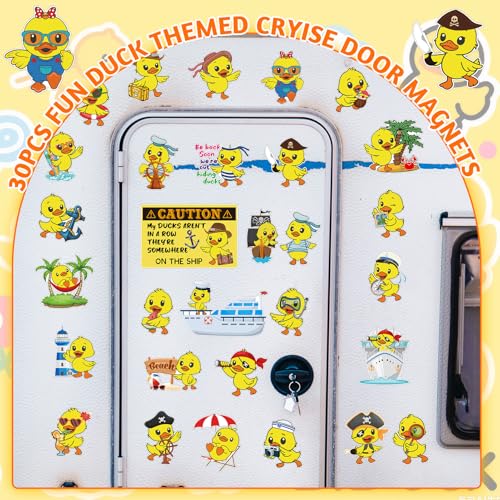 30 imanes decorativos en forma de pato para puerta miniatura 6