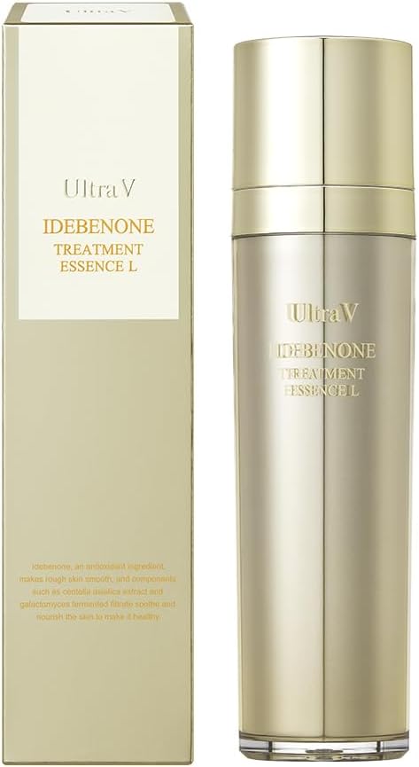 Ultra V Idebenone Treatment Facial Essence – Moisture Boosting First Treatment Essence – Galactomyces and Centella Asiatica – Antioxidant, Calming Irritated Skin, 4.93 fl oz