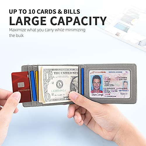 Zitahli Slim Wallets for Men RFID Money Clip Wallet Men's Front Pocket Minimalist Wallet