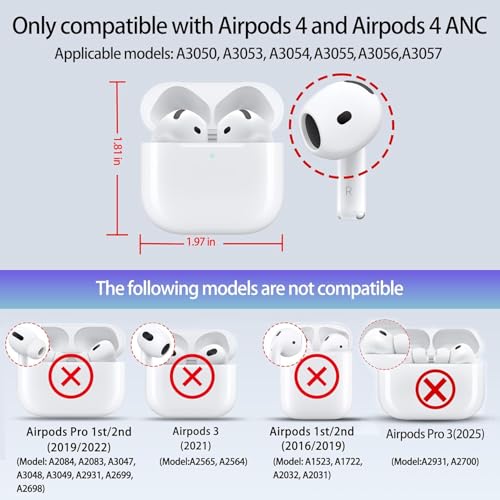 Image of Basketball AirPods 4 Case, PU Leather Protective Cover Compatible with Apple AirPods 4th Generation 2024, Fits A3058 A3059, Keychain, Red