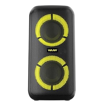 WAAW by ALOK Caixa de Som INFINITE 200 Bluetooth, Tipo Torre, 4 Alto-Falantes com LED's Dinâmicos, TWS, 160W RMS