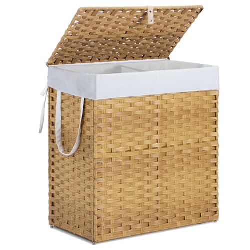 DUMOS 110L Woven Laundry Basket — image 1