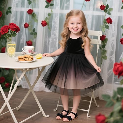 Flaryzone Girls Sandals Summer Flats Dress Sandals Shoes Toddler/Little Kid3