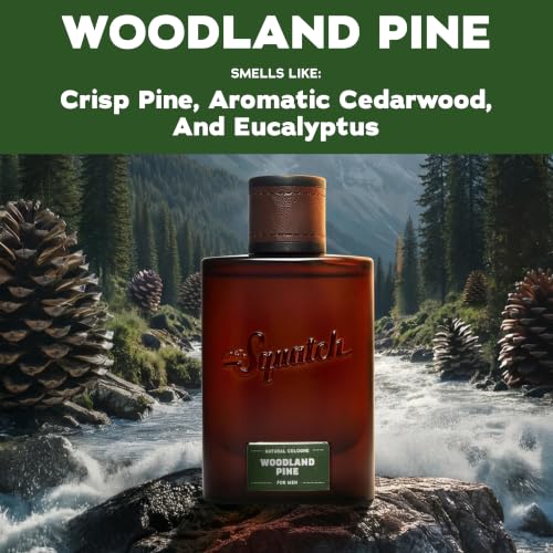 Image of Dr. Squatch Natural Cologne for Men - Scent-Lock Technology and Sustainably-Sourced Ingredients - Woodland Pine Cologne (1.7 fl oz)