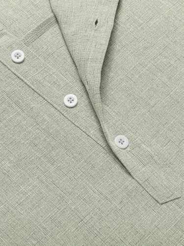 Image of Lymio Men Shirt || Kurta Style Shirt|| Half Sleeve || Solid Kurta Style (Available Also Packs) (Short-Kurta)