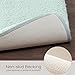 Madison Park Signature Marshmallow Bathroom Rug Non Slip, Luxrurious Plush Bath Mat, Absorbent, Quick Dry, Spa Design Bath Room Décor, 20x30, Seafoam