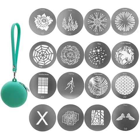 ZALUNERO 16Pcs Round Gobos Kit Cover