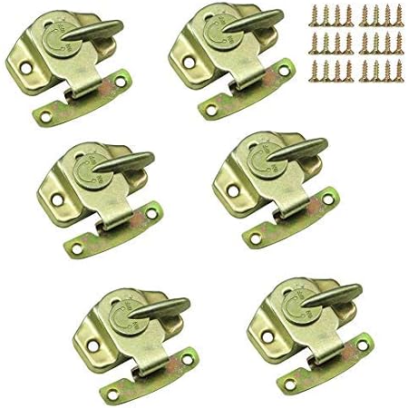 Mazaashop Metal Table Locks Dining Training Table Buckles Connectors Table Leaf Hardware Accessories Iron Color-zinc Plating 6PCS