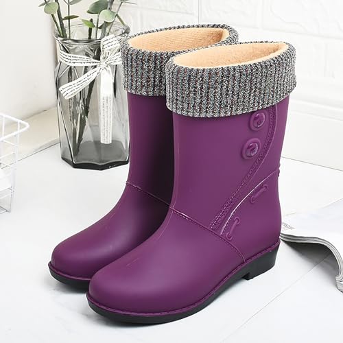 Bottes de pluie pour femme imperméables confortables et légères