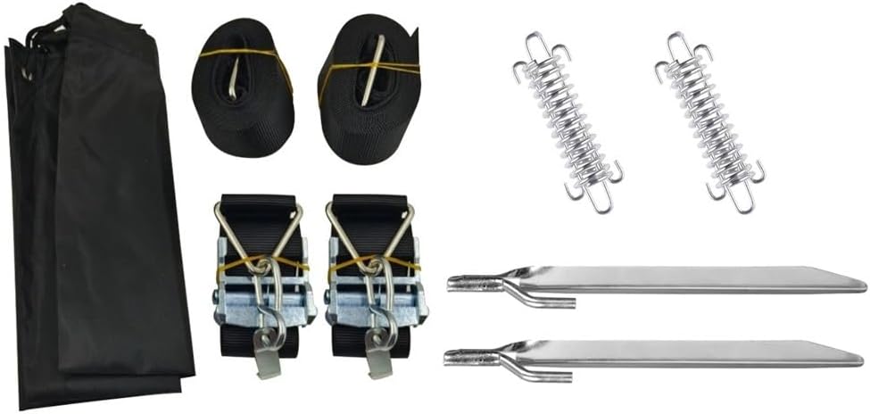 1Set for Thule Awning Storm Hold Down Side Straps Canopy Securing Hooks Caravan Motorhome Storm Wind Set Car Accessories