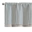 Rideau Cuisine à Rayures 125L X 45H Cm - Lot De 1 Rideau Lin Gris Beige Semi-Transparent, Rideau Fenêtre Court Brise-Bise Placard Salon