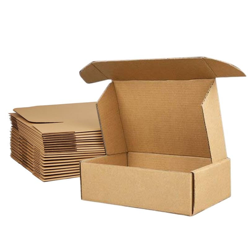 ADDANBI Nbi Brown 3Ply Self Locking Corrugated Box 14X13X2.5 (Inch) Pack Of 40 ideal for packaging,moving,shipping and e-commerce