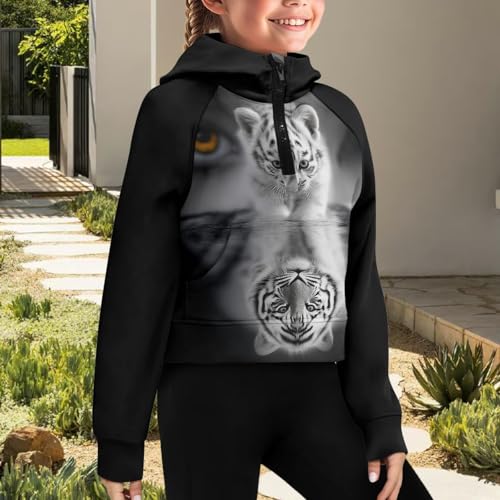 HUIACONG Zip Up Hoodie for Kids Girls Long Sleeve Jackets for Children2