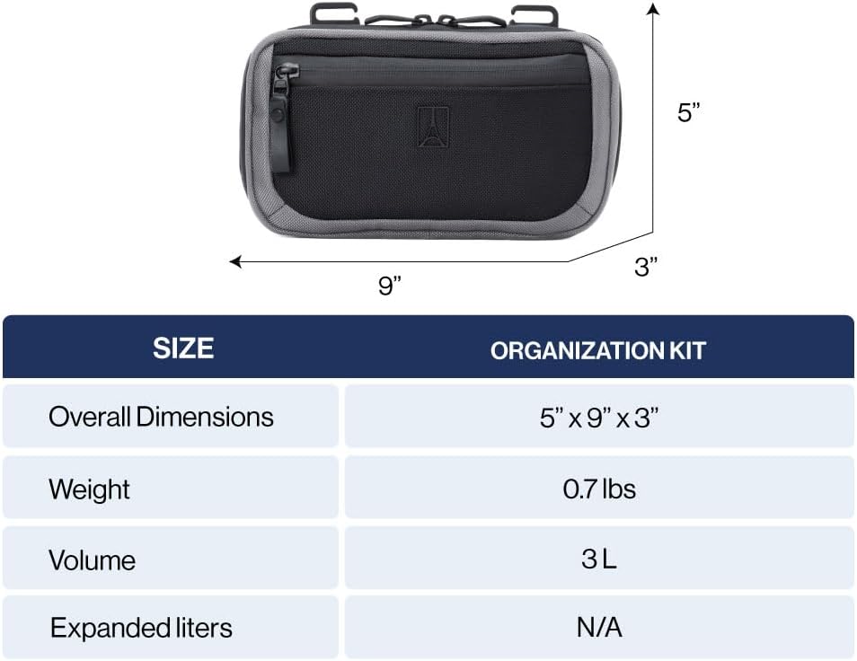 Travelpro Altitude Travel Essentials Organizaton Kit, Men and Women - Image 6