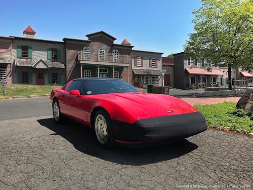 Image of C4 Corvette NoviStretch Front Bumper Mask : Fits All 1984-1996 C4 Corvette Models Including Grand Sport & ZR1 (Front Bumper Mask + Mirror Masks)