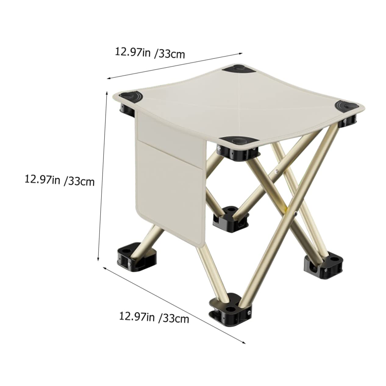 BESTonZON Portable Folding Stool for Adults Lightweight Camping Chair with Durable Construction for Outdoor Activities Travel Fishing and Picnics Easy to Carry Supports