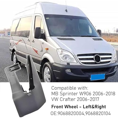 Image of Sprinter Mud Flaps Wheel Fenders Mud Flaps Splash Guards Front for Mercedes Van Sprinter 906 2006-2018 Crafter 2006-2017 9068820004 9068820104