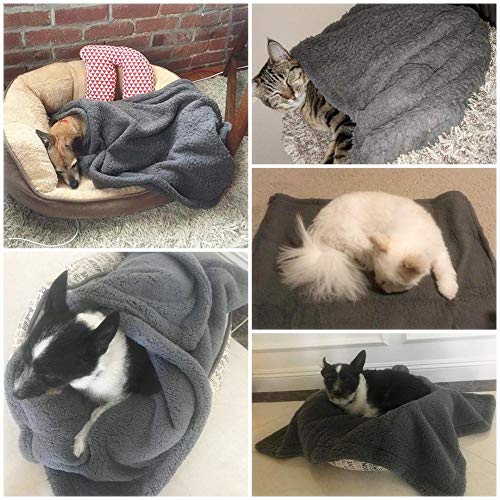 最安値 Zher Lu ペット ブランケット 防水ペット犬猫睡眠マット 犬夏エアコン毛布 ぬいぐるみペットパッド 防寒 毛布 タオル マット ペット用品 ソフト 洗える 四季対応 グレー 一枚入れ A 60 80cm の価格比較