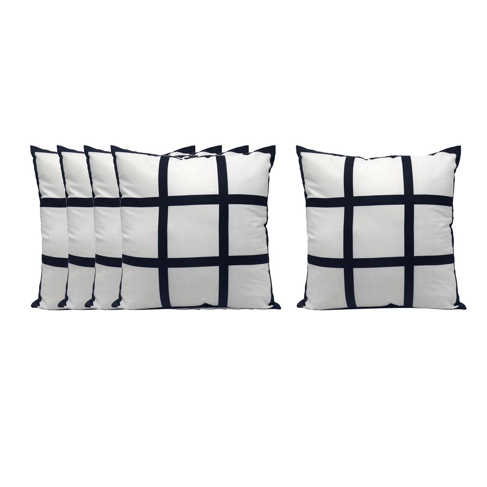 Lot de 5 housses de coussin décoratives en tissu pour fauteuil de voiture