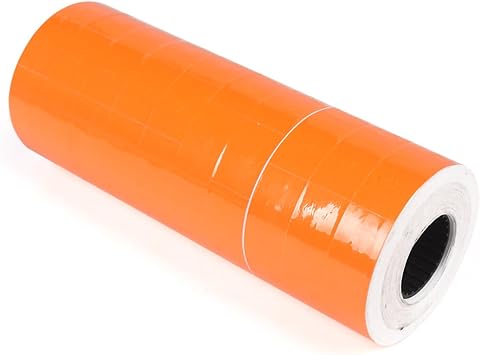 Pricemarker Labels,10 Rolls 5000 pcs Double Line Price Label Paper for MX-6600 Price Gun Labeller,Price Gun Stickers for MX-6602/G6600/YH-689/CN-6600EOS Orange, S