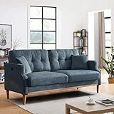 SoarFlash 70' Loveseat Sofa for Living Room, Small Apartment and Spaces, Multifunctional Rechargeable Multi-Person Fashion Couch, Blue