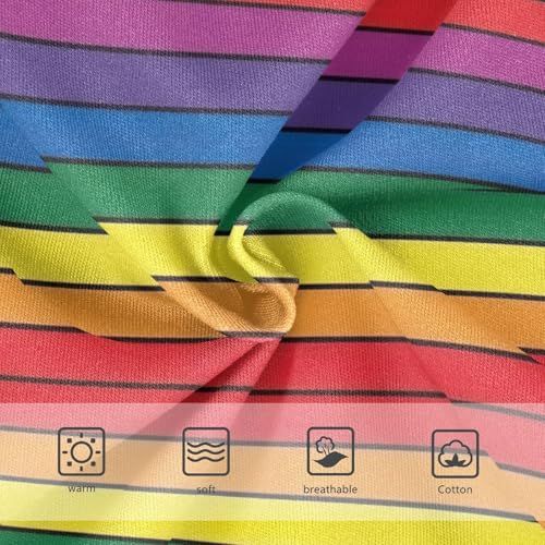 Rainbow Stripes Red Undies for Toddler Girls, Kids Underwear, 2T–8 Years3