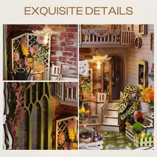 SYHHSEEG Greenhouse Flower House Book Nook Kit thumbnail 4