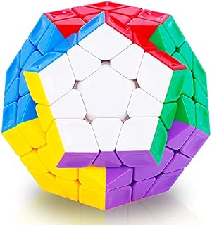 Coolzon Speed Cube Megaminx Stickerless, Smooth Magic Cube Fidget Cube Dodecahedron Speed Puzzle Cube 3D Puzzle Cube Brain Teasers Educational Toy For Kids Adults