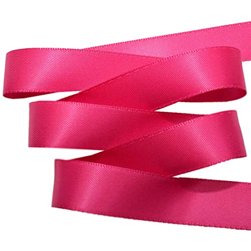 Image of Morex Ribbon 08816 /50-187 Double Face Satin Ribbon, 3 /8 inchx 50 Yd, Azalea