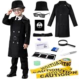 deAO Kids Detective Kit Includes Trench Coat for Boys and Girls Suitable gifts for boys aged 4-11 Halloween...