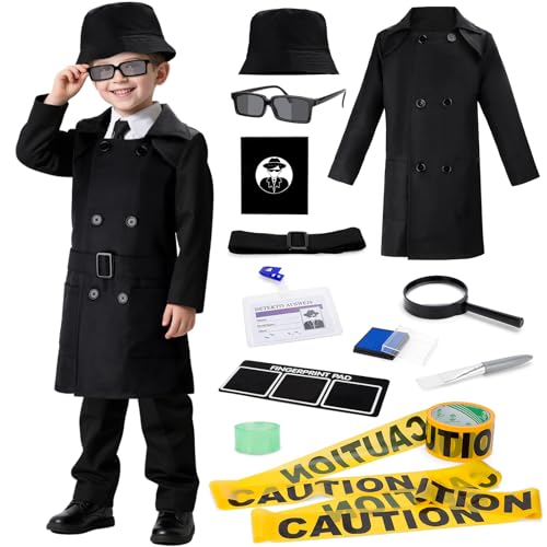 deAO Spy Kit for Kids, Detective Outfit with spy Gear for Boys and Girls