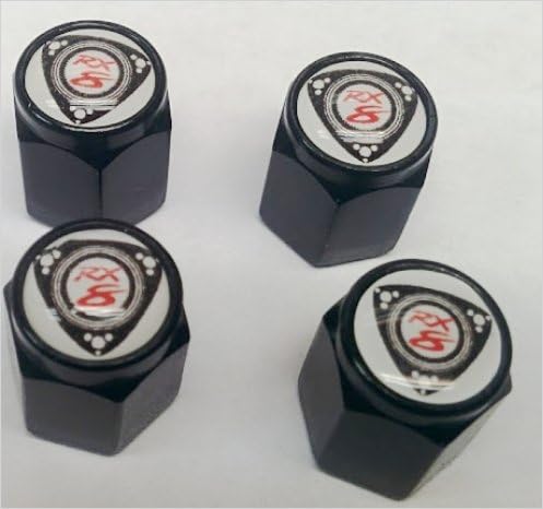 Mazda RX 7 8 Wankel Rotary Valve Stem Cap (Black - RX 8)