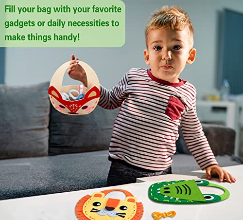 Flying-Childhood-6Pcs-Toddlers-Craft-Kit-Sewing-Jungle-Animal-Bags-Kids-DIY-Arts-and-Crafts-Toddler-Projects-Preschool-Kindergarten-Party-Activities-Supplies-Gifts-Ages-3 Flying-Childhood-6Pcs-Toddlers-Craft-Kit-Sewing-Jungle-Animal-Bags-Kids-DIY-Arts-and-Crafts-Toddler-Projects-Preschool-Kindergarten-Party-Activities-Supplies-Gifts-Ages-3