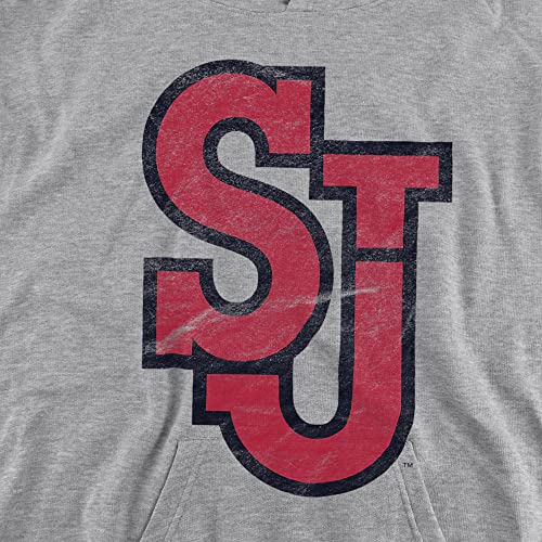 LOGOVISION St. John's University Official Distressed Primary Logo Youth Kids Boy/Girls Pull-Over Hoodie Sweatshirt2