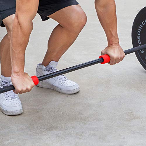 Image of ProsourceFit Thick Grips for Dumbbell and Barbell, 1.9-in Axle Bar Adapter for Weightlifting and Strength Training
