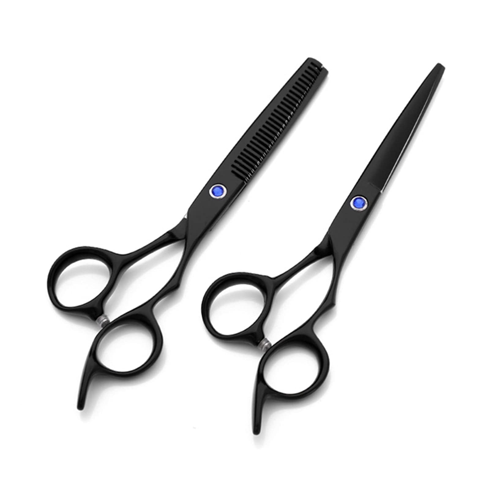 Forbici per tagliare i capelli Forbici da barbiere in acciaio a 4 colori, Forbici da barbiere da 6 pollici, Forbici da parrucchiere, Forbici per sfoltire, Forbici piatte Kit da taglio per capelli (C