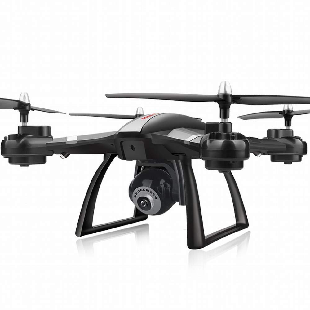 MU Drone Aerea Fotografia Hd Professionale a Quattro Assi Modello Di Aeromobile Giocattolo Elicottero Telecomando Rc Resistente,Nero,Taglia unica