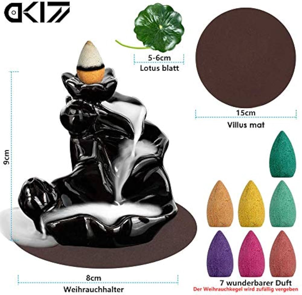 シロ wa/ter INSENCE STAND blue gray Amazon.com: Ceremony Incense Holder, Wooden Incense Holder