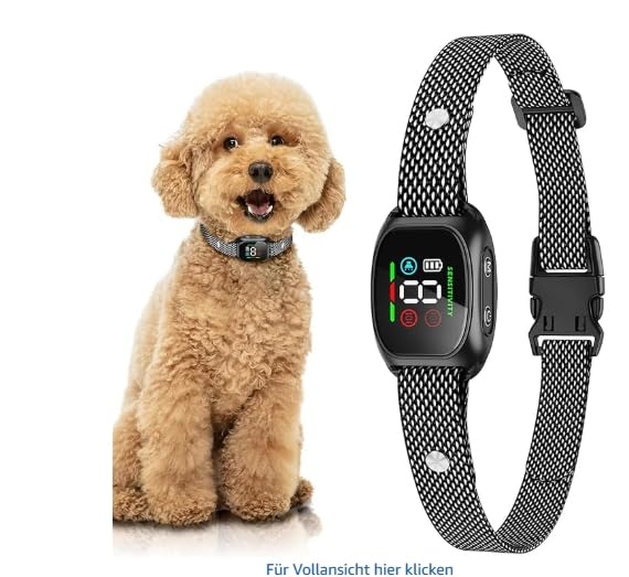 Barkey - Tierfreundliches Halsband Puppery (Schwarz)