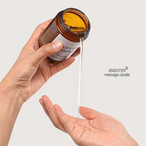 Miniatura 2 de ANSOYER Vela de aceite de masaje, regalo romántico para uso en el spa, vela perfumada para el hogar, aceite corporal ultra hidratante con aceite de